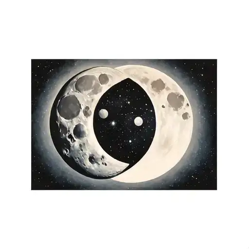 Moon Quarter Moon And Waxing