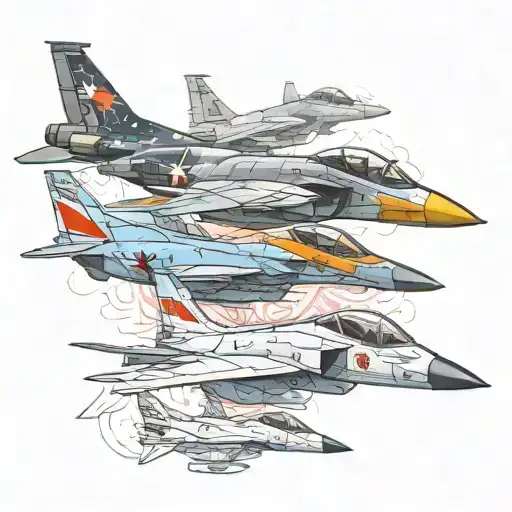 3 Different Jet Fighters