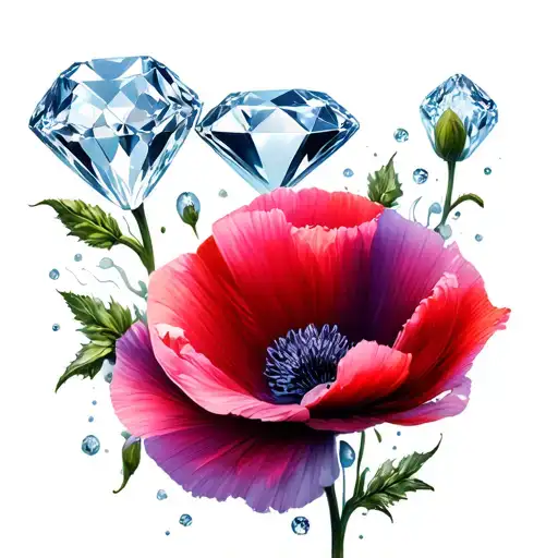 Coquelicot And Diamond
