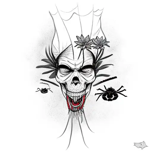 Dead Samurai With Spider Lily