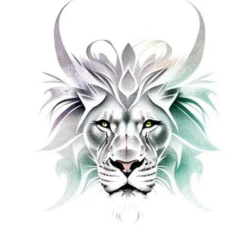 Half Dragon Half Lion Minimal Chic Art Sexy