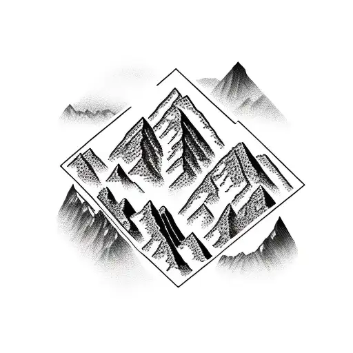 Mountain Ranges With An Anchor