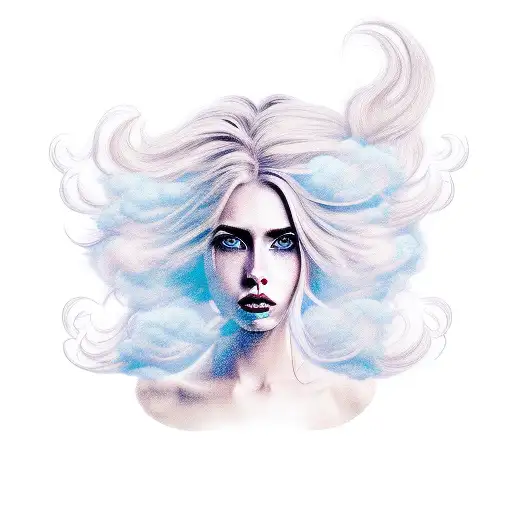 Woman With Cloud Hair