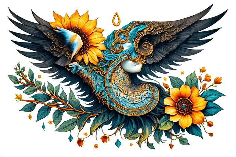 Symbols Of Virgo And Beran