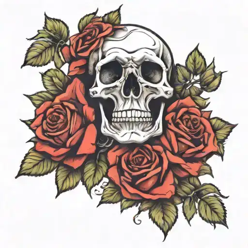Skull And Roses
