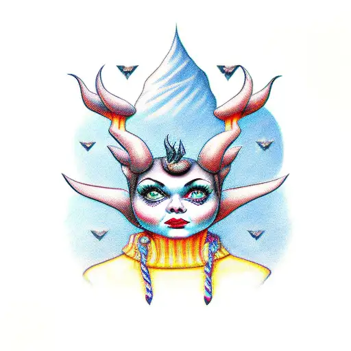 Evil Girl Satan Cute