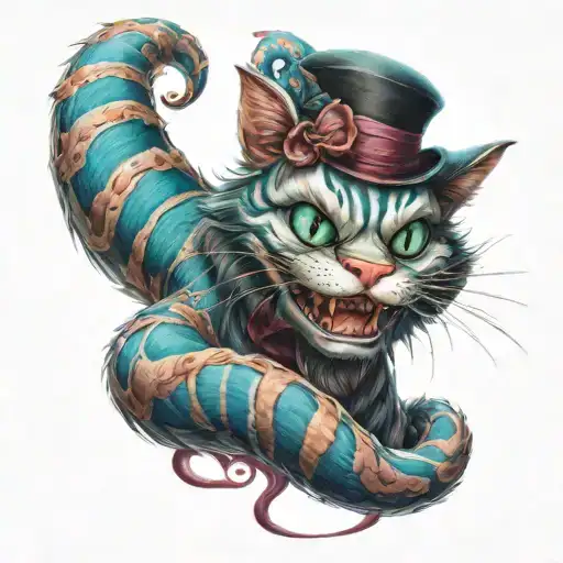 Grinning Cheshire Cat From Alice In Wonderland