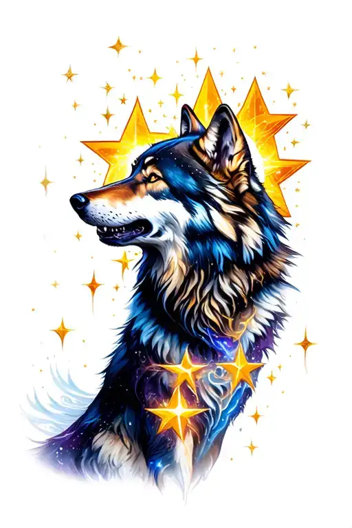 Wolf Howling Stars