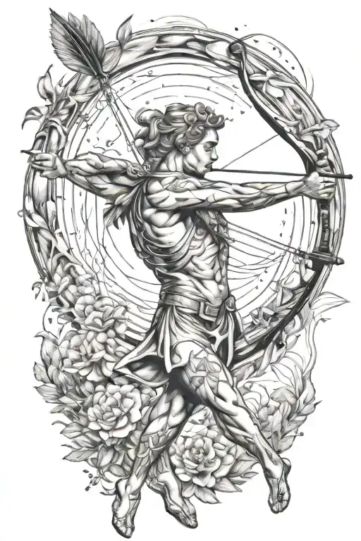 Apollo Shooting Bow And And Arrow