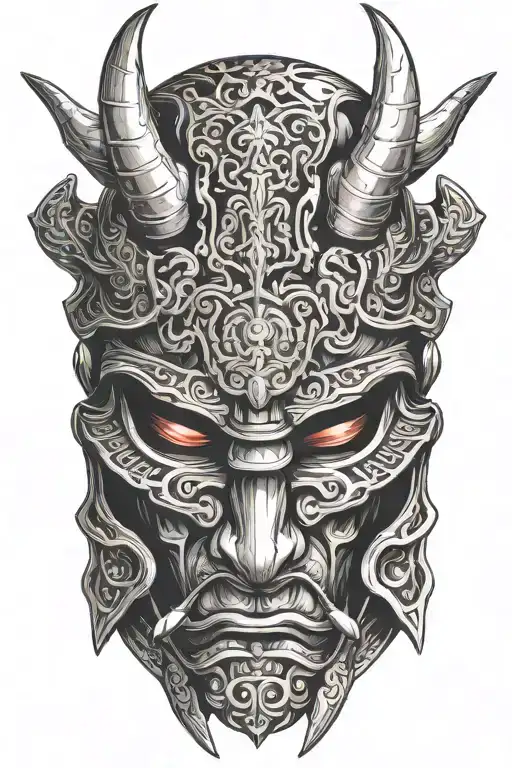 Samurai Helmet With Horns