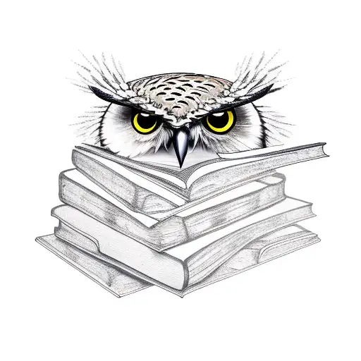 Owl With Books