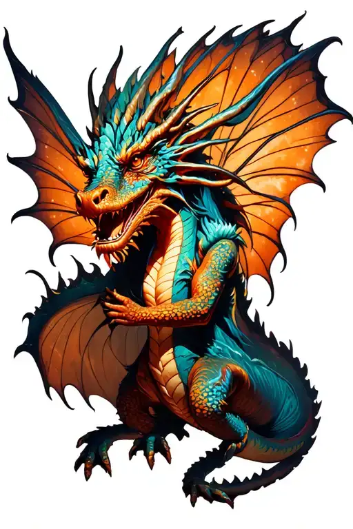 Fairy Who Appears A Dragon With His Hand