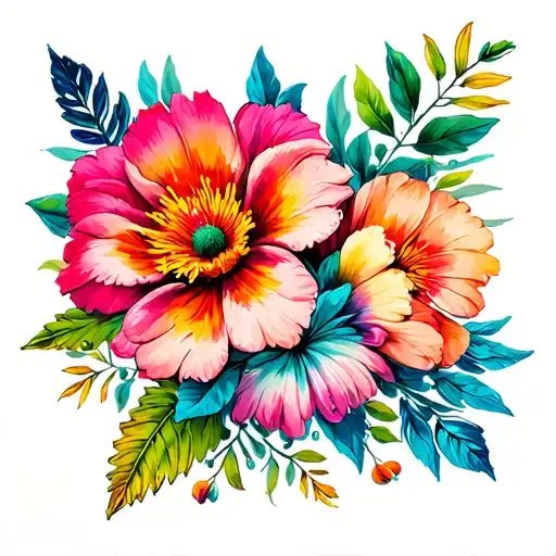 Tattoo And South African Inspired Flowers