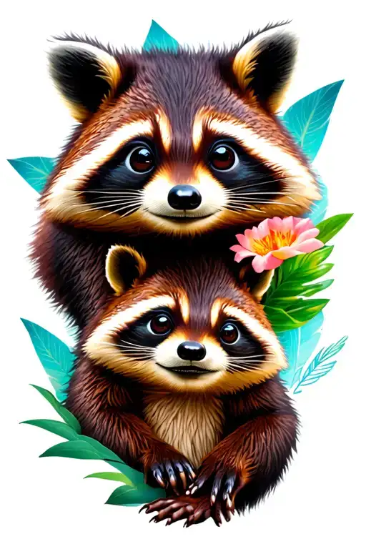 Rocket Racoon And Hi Hi From Moana