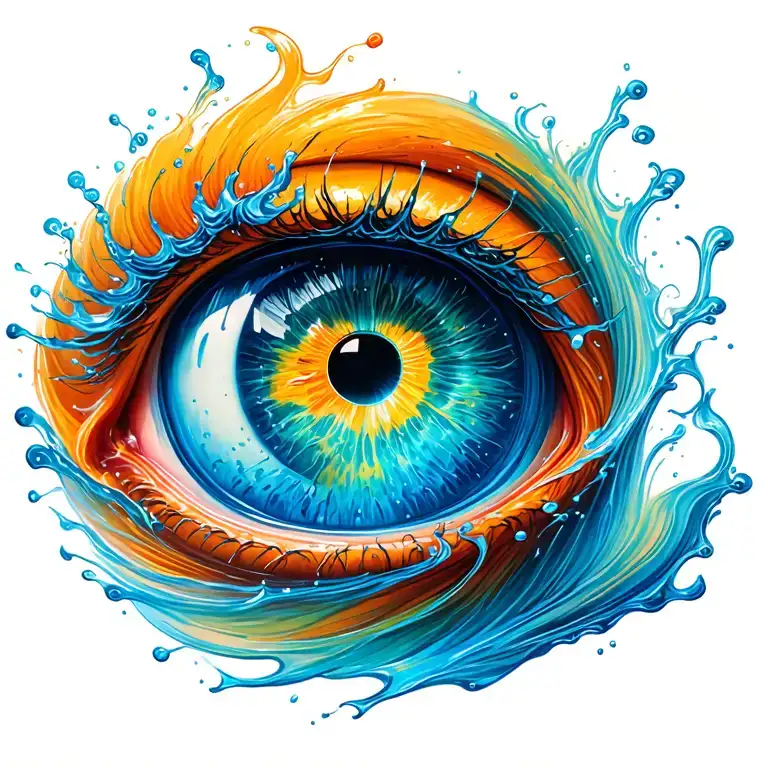 Xxung Around Is The Swirling Water In The Middle Is The Eye