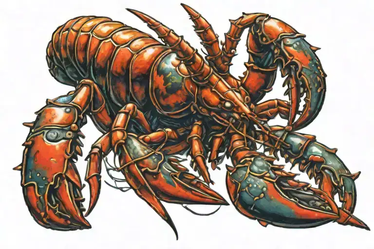 Armed Lobster With Holster