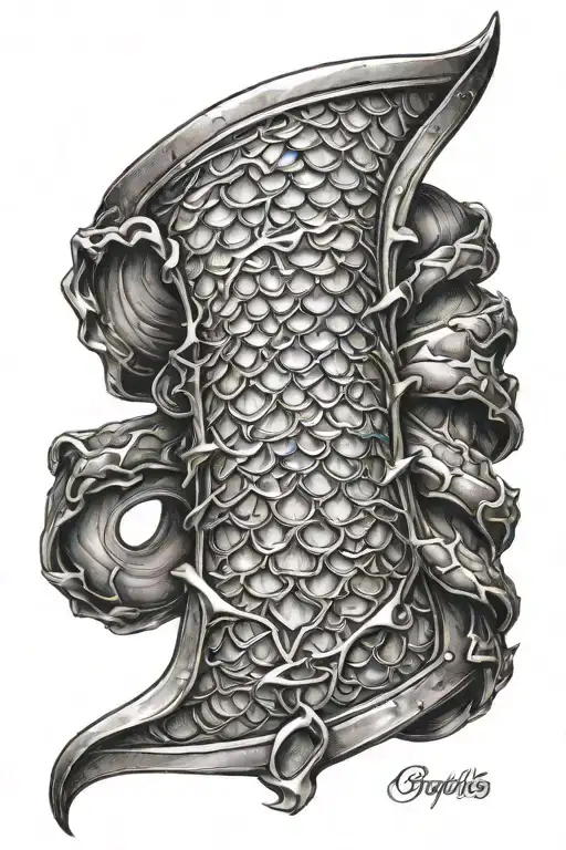 Dragon Scale Bracer Embossed