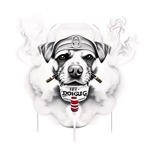 Cigar Dog Smokin