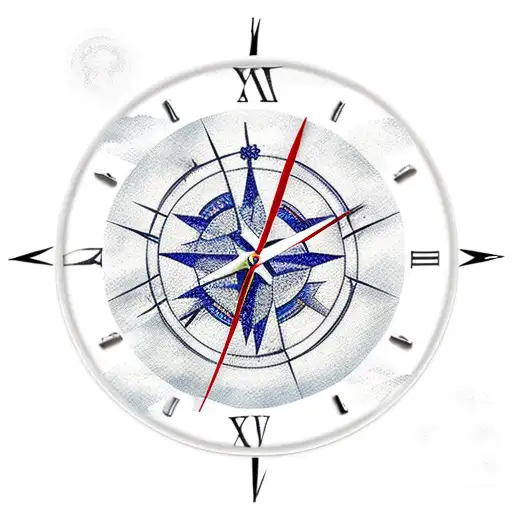 3 Crosses Dove Clock Compass Heaven