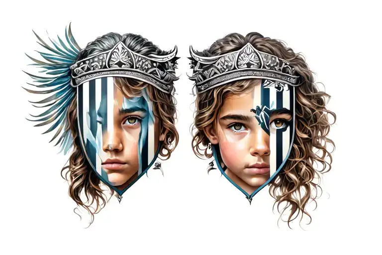 Father And Daughter Of Alianza Lima And Alianza Lima Shield