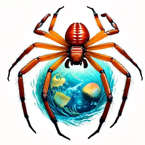 Australia Red Back Spider Ocean