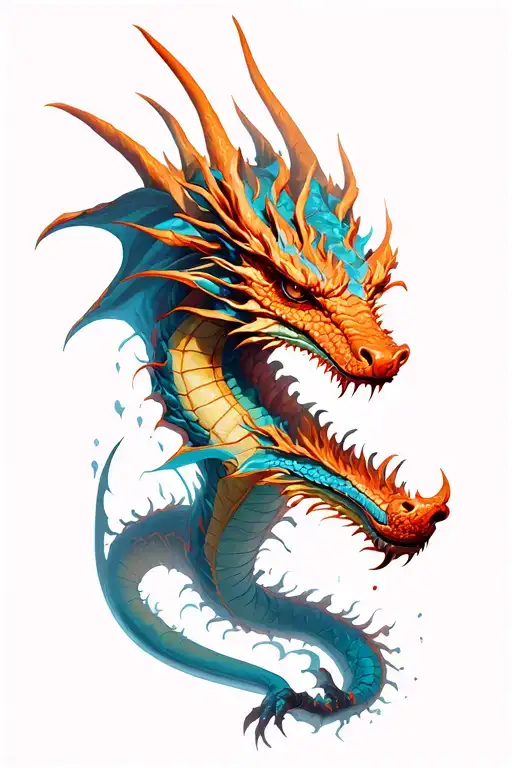 Dragon On Ripped Skin Opening