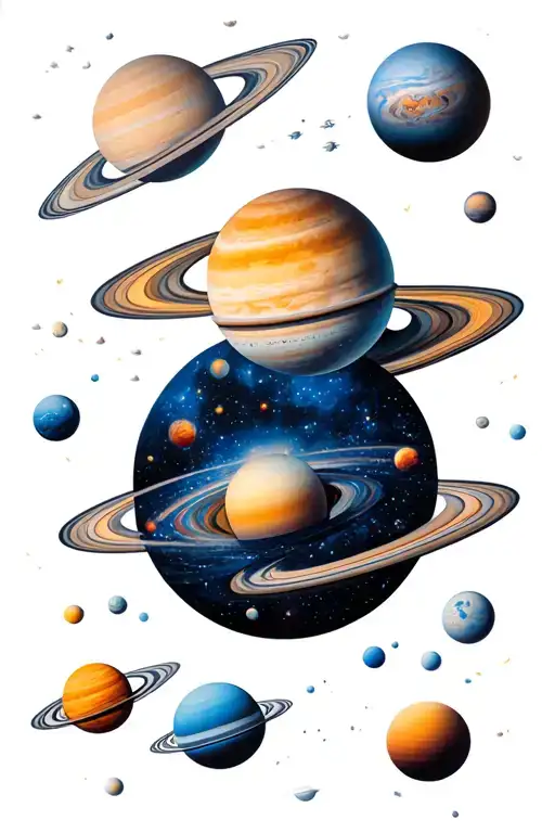 Realistic Color Solar System