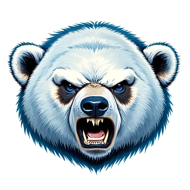 Bear Angry Eyes Staring