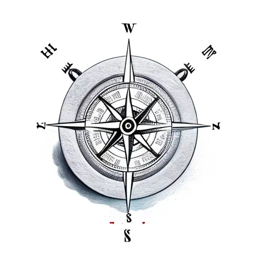 Helm Compass And Anchor