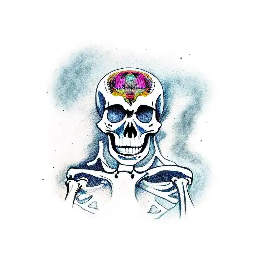 Skeleton Skateboarding