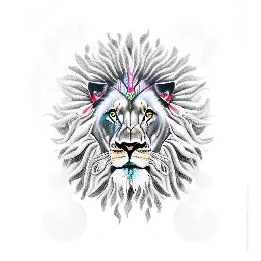 Lion Goddess Smoking Sage