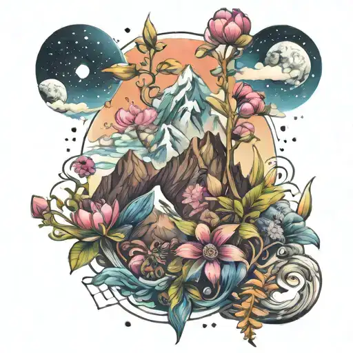 Mountain Space Flowers