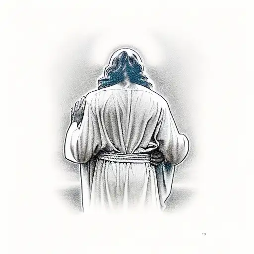 Jesus Kneeling Praying