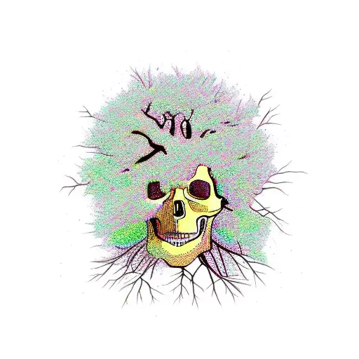 Tree Growing In Skull
