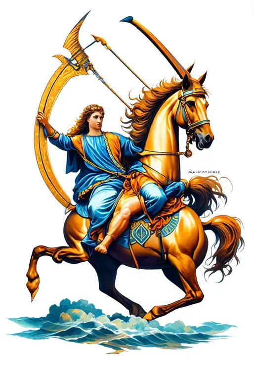 Sagittarius In Neotradional And Full Color