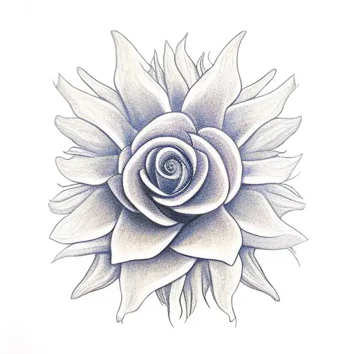 Dragon Sunflower Rose