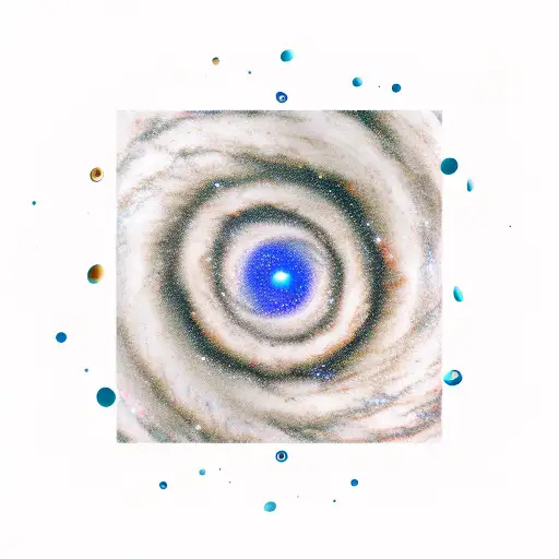 A Mesmerizing Spiral Galaxy With A Coffee Mug Floating In Space