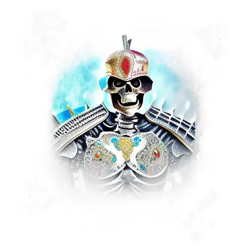 Skeleton Knight With Jeweled Armor