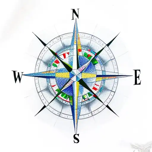 Compass Rose Tattoo