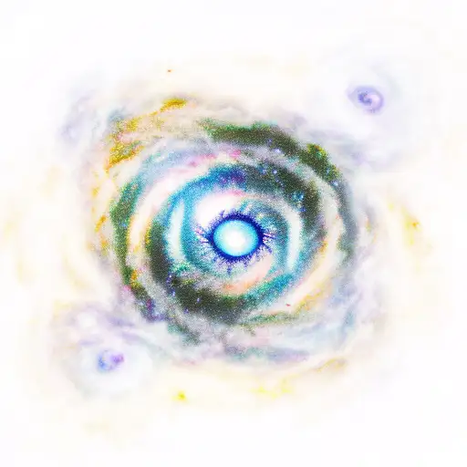 A Mesmerizing Spiral Galaxy With A Eyes And Stars