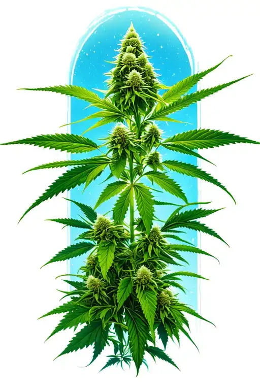 Cannabis Plants Growing Dim Illuminated