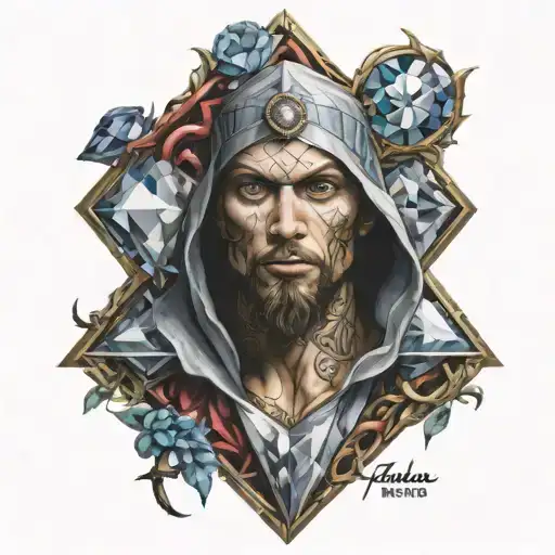 Diamond Hero Sybol With A T In The Middle