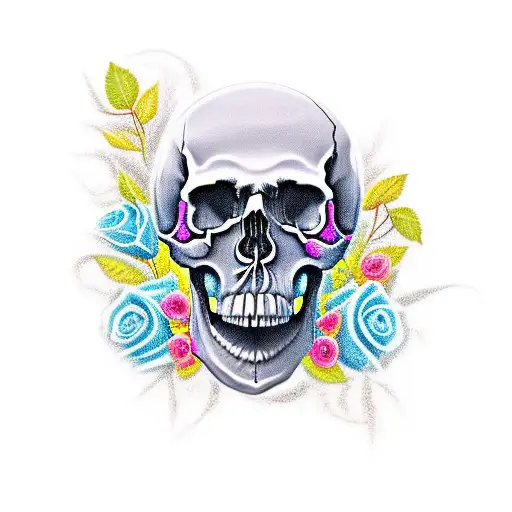 Skull And Roses