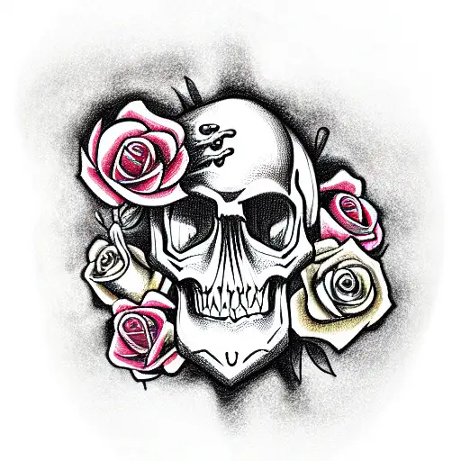 Skull And Roses