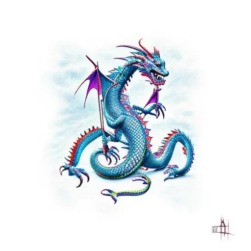 Dragon With Two Legs