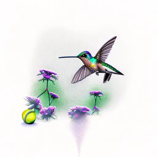 Hummingbird With Baseball