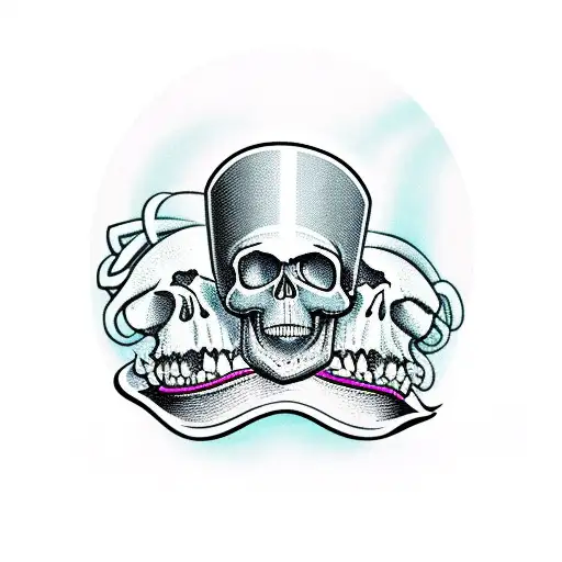Skull And Top Hat Dancing