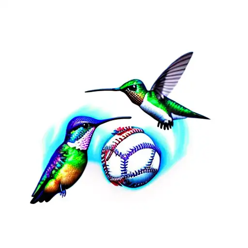 Hummingbird With Baseball