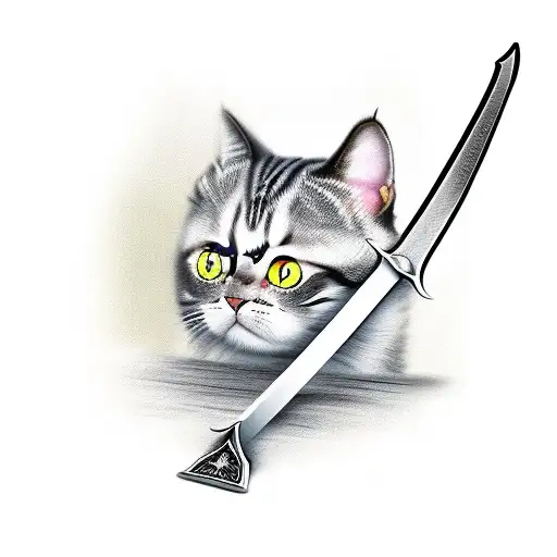 Whisky And Cat And Sword