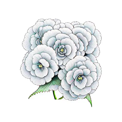 Open Book With Begonias Growing From It